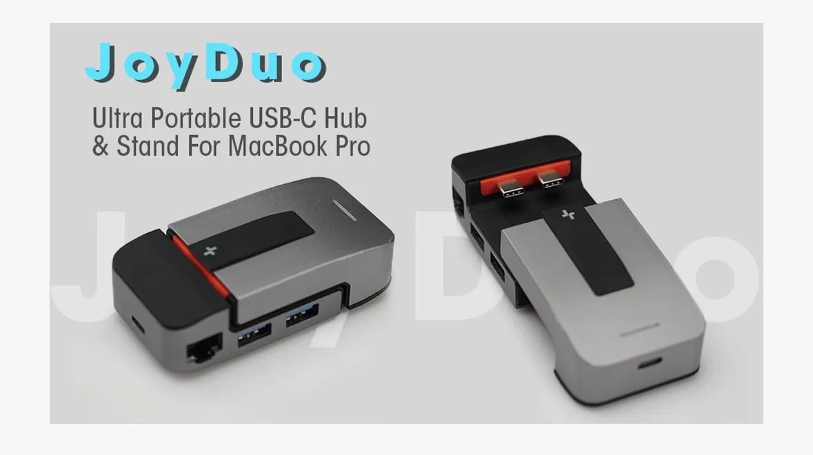 Hub USB-C Portátil JoyDuo - Stand para MacBook Pro