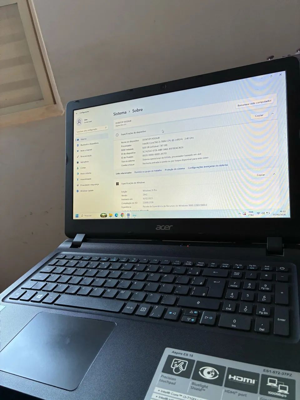 Notebook ES1-572 - Foto 4