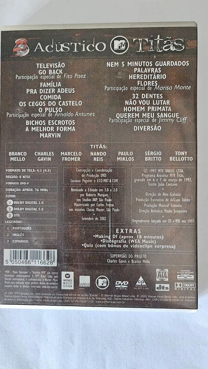DVD Titãs acústico original  - Foto 2