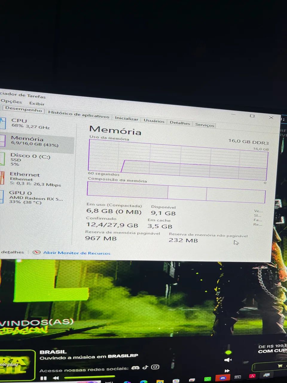 Memórias ddr3 16ram Kingston - com menos de 1 ano de uso! - Foto 4