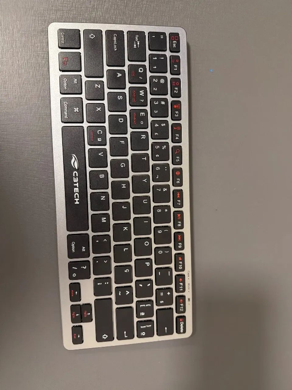 Teclado C3tech Sem Fio Bluetooth Recarregável K-bt50bk