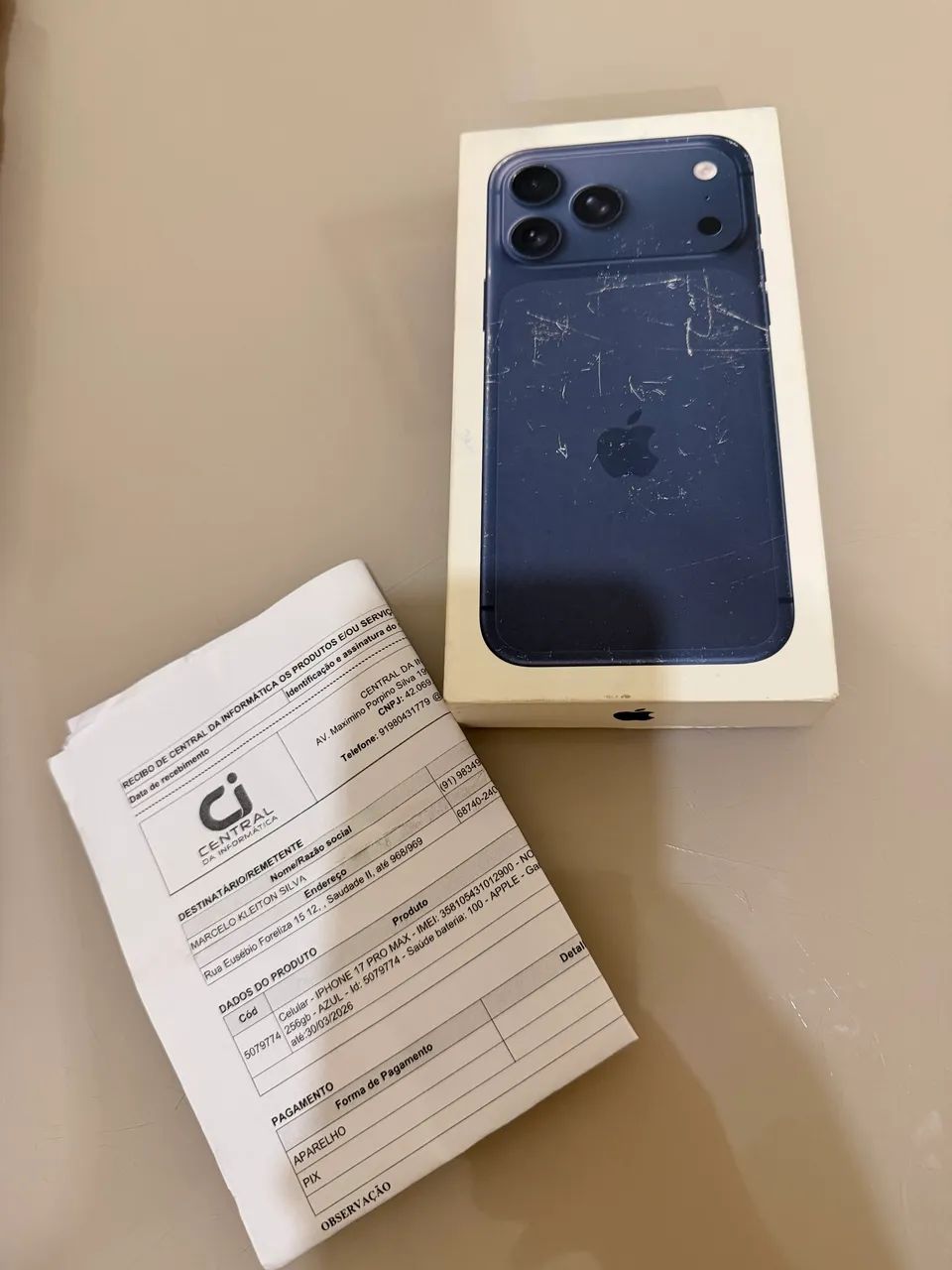iphone 17 pro max 256gb + capa apple techwoven original