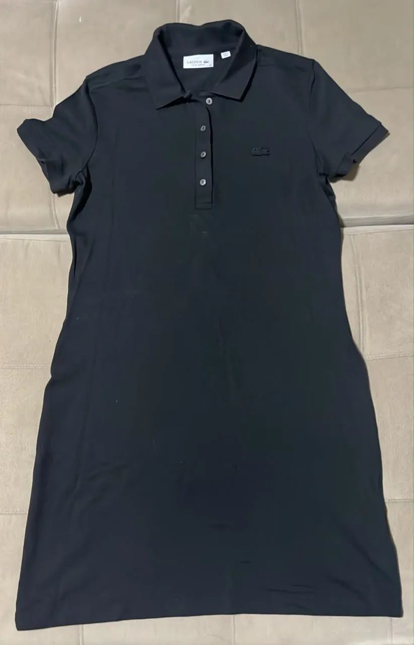 Vestido Lacoste Preto original (usado) - Foto 3