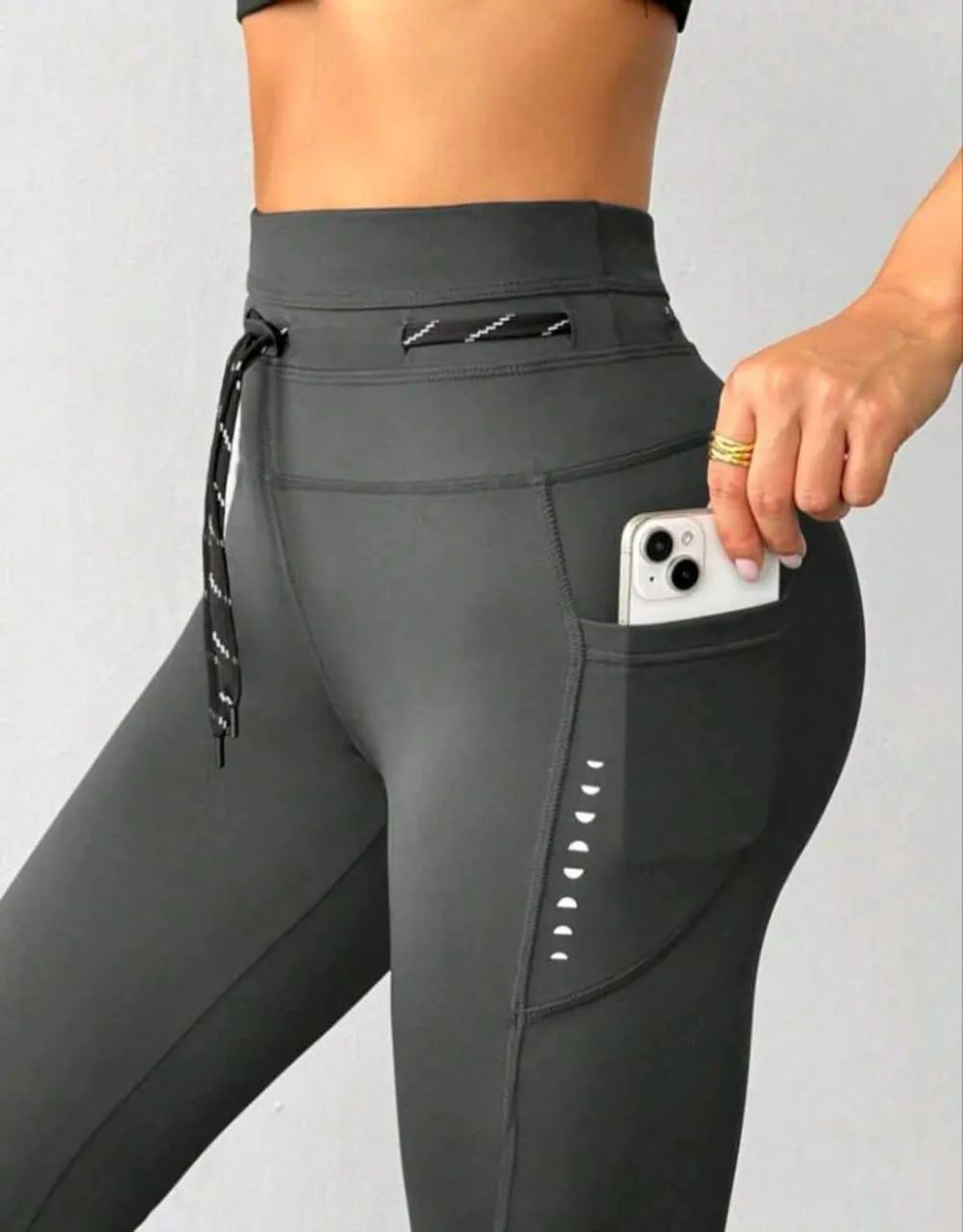 Legging suplex com bolso e cordão  - Foto 2