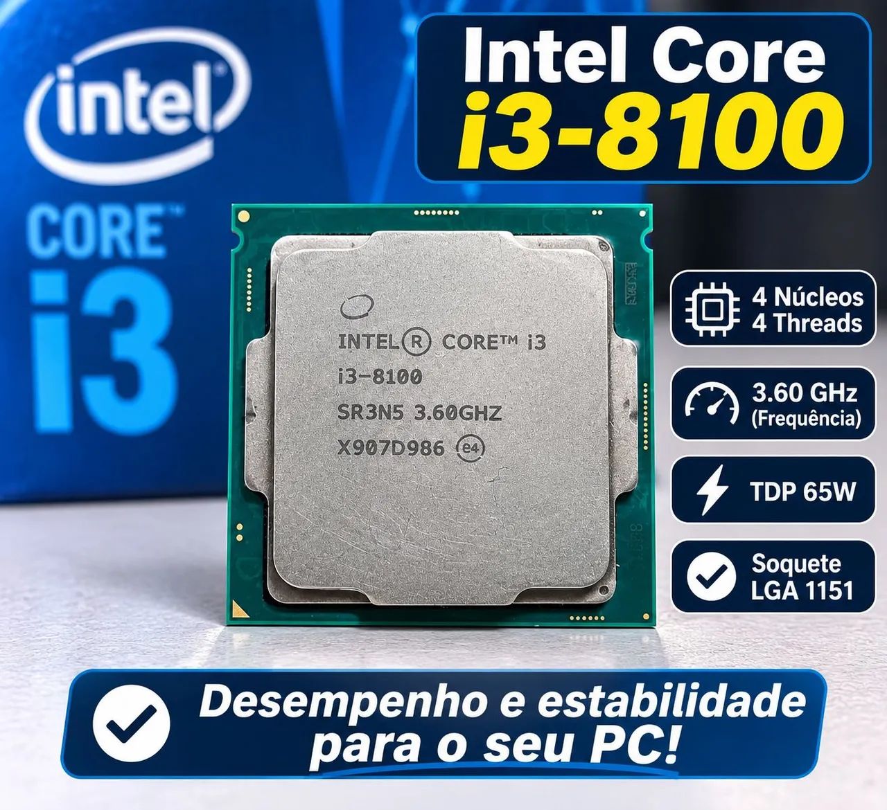 PROCESSADOR I3 8100