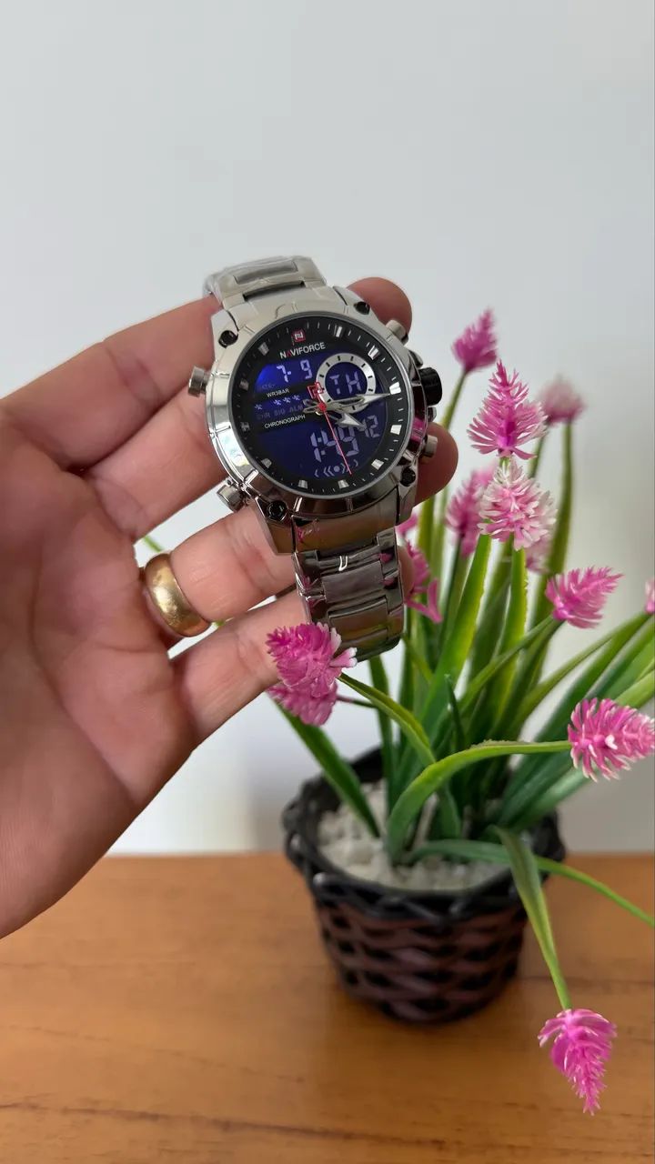 Relógio Analógico E Digital Naviforce  - Foto 4
