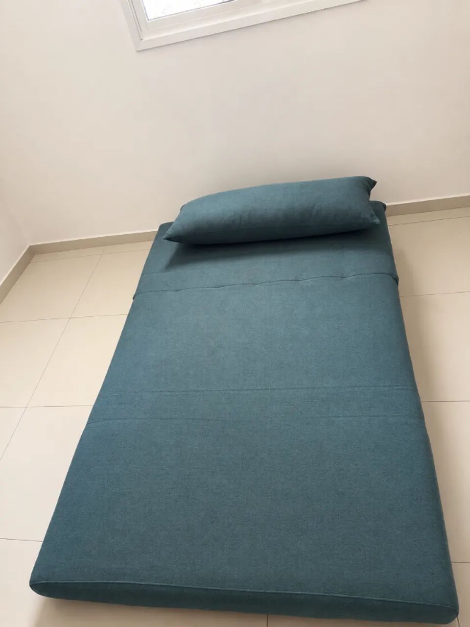 Sofá-cama 2 Lugares Casal Génova Azul - Foto 2