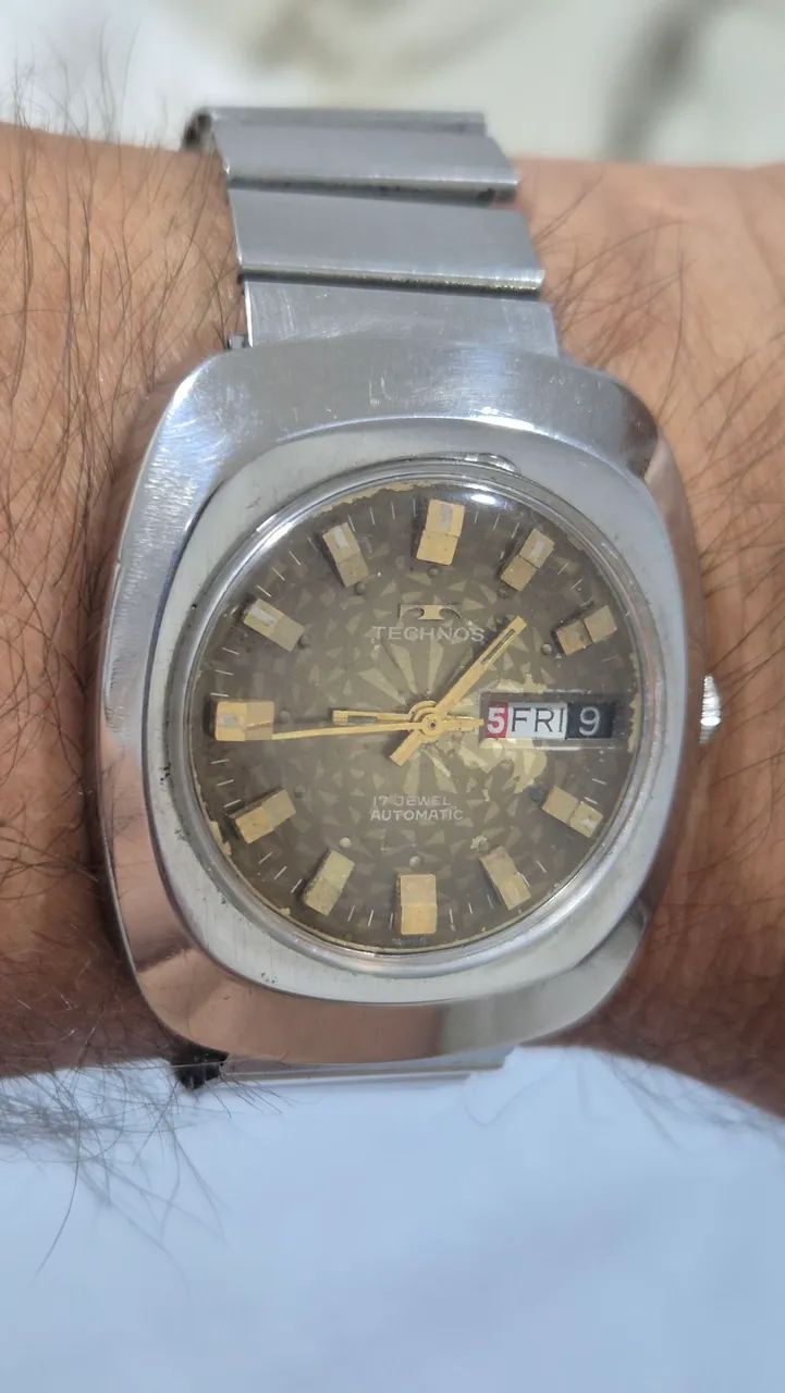 Relógio TECHNOS AUTOMÁTICO  VINTAGE   -   MÁQUINA ETA   - Foto 2