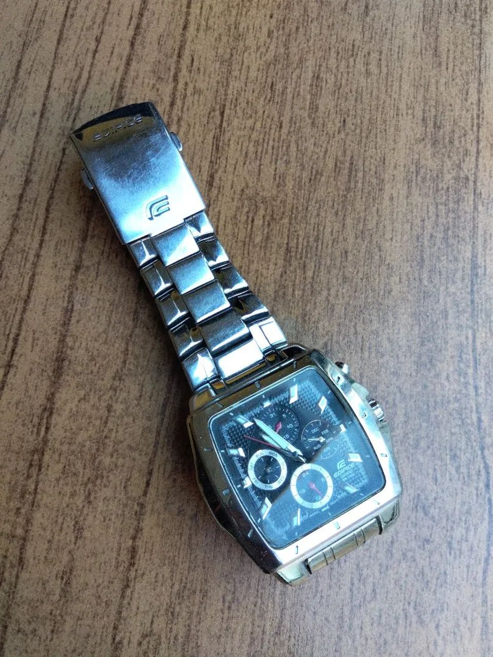 Relógio cassio edifice original quadrado em bom estado. - Foto 2