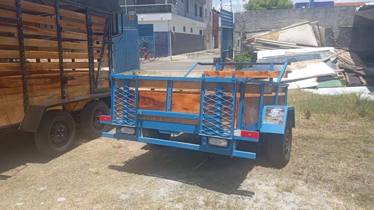 Reboque multi uso fazendinha e quadriciclo de um eixo emplacada  - Foto 5