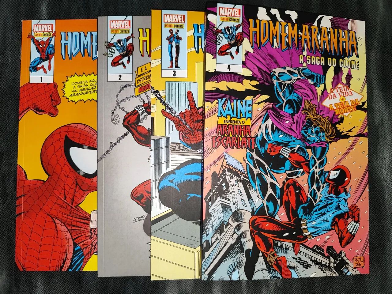 Homem aranha a saga do clone 1,2,3 e 4