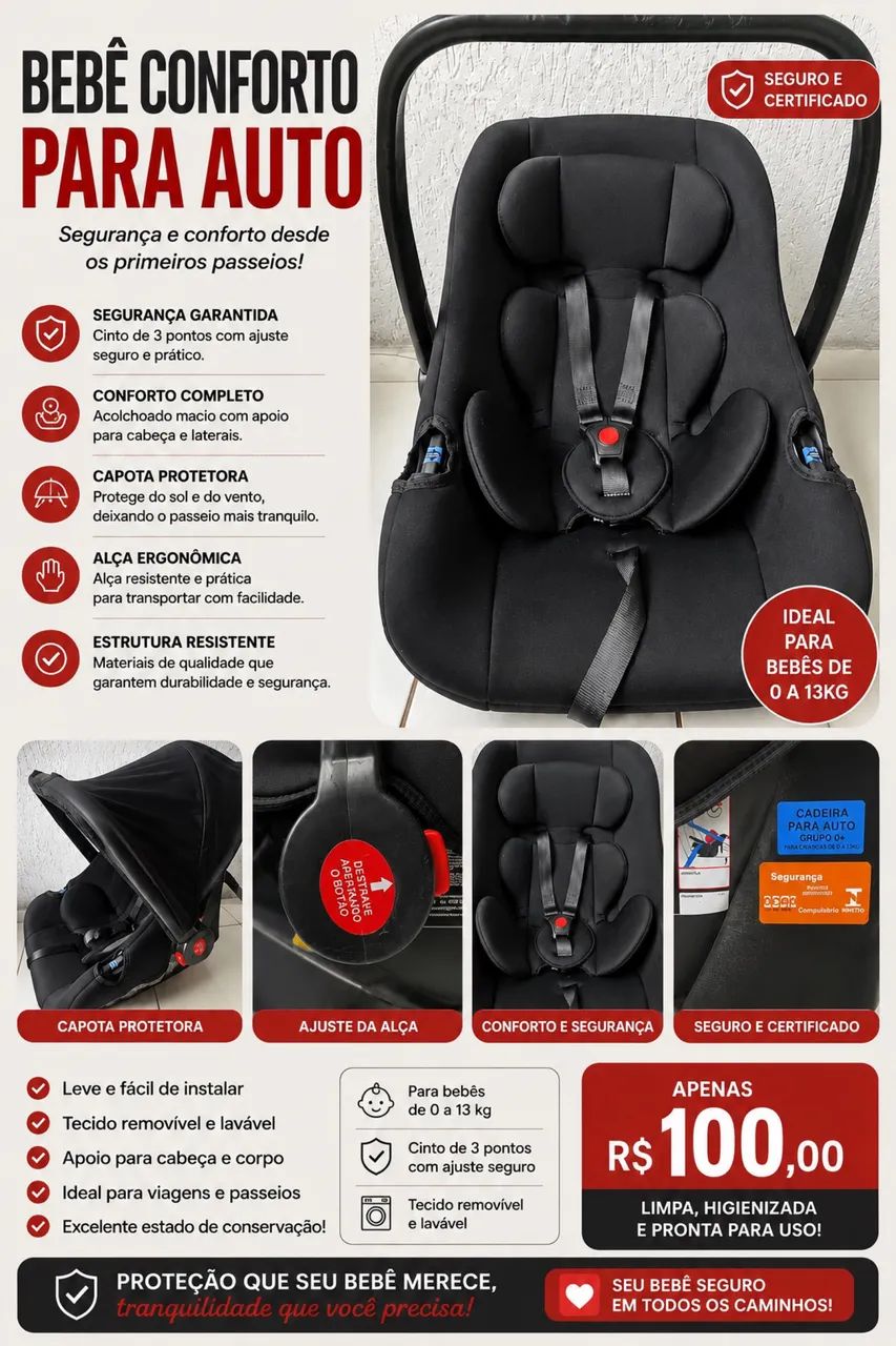 Bebê conforto  - Foto 2