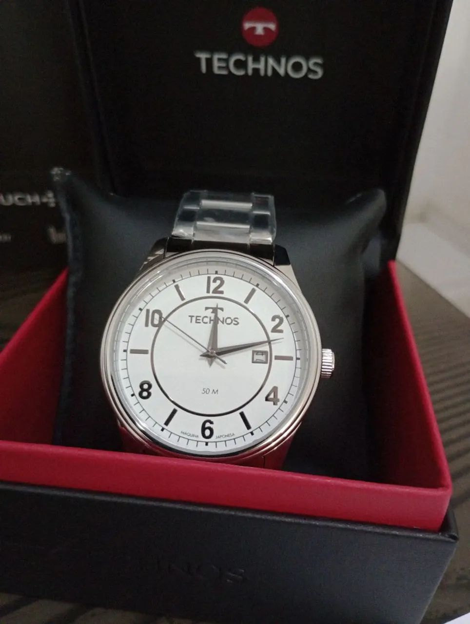 Relógio Masculino Original Technos Prata 