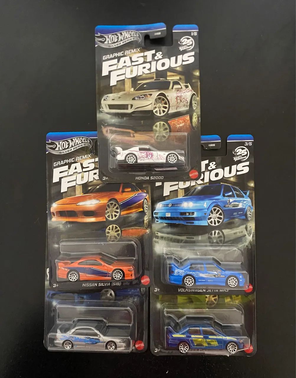 Hot Wheels Fast & Furious Graphic Remix - Set Completo 5/5 - Silver Series - R$ 300,00