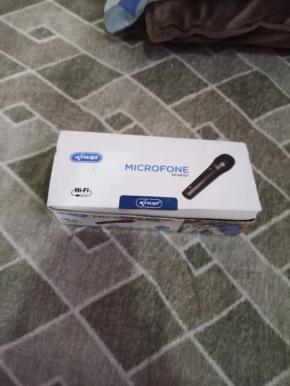 Microfone com fio profissional knup m001