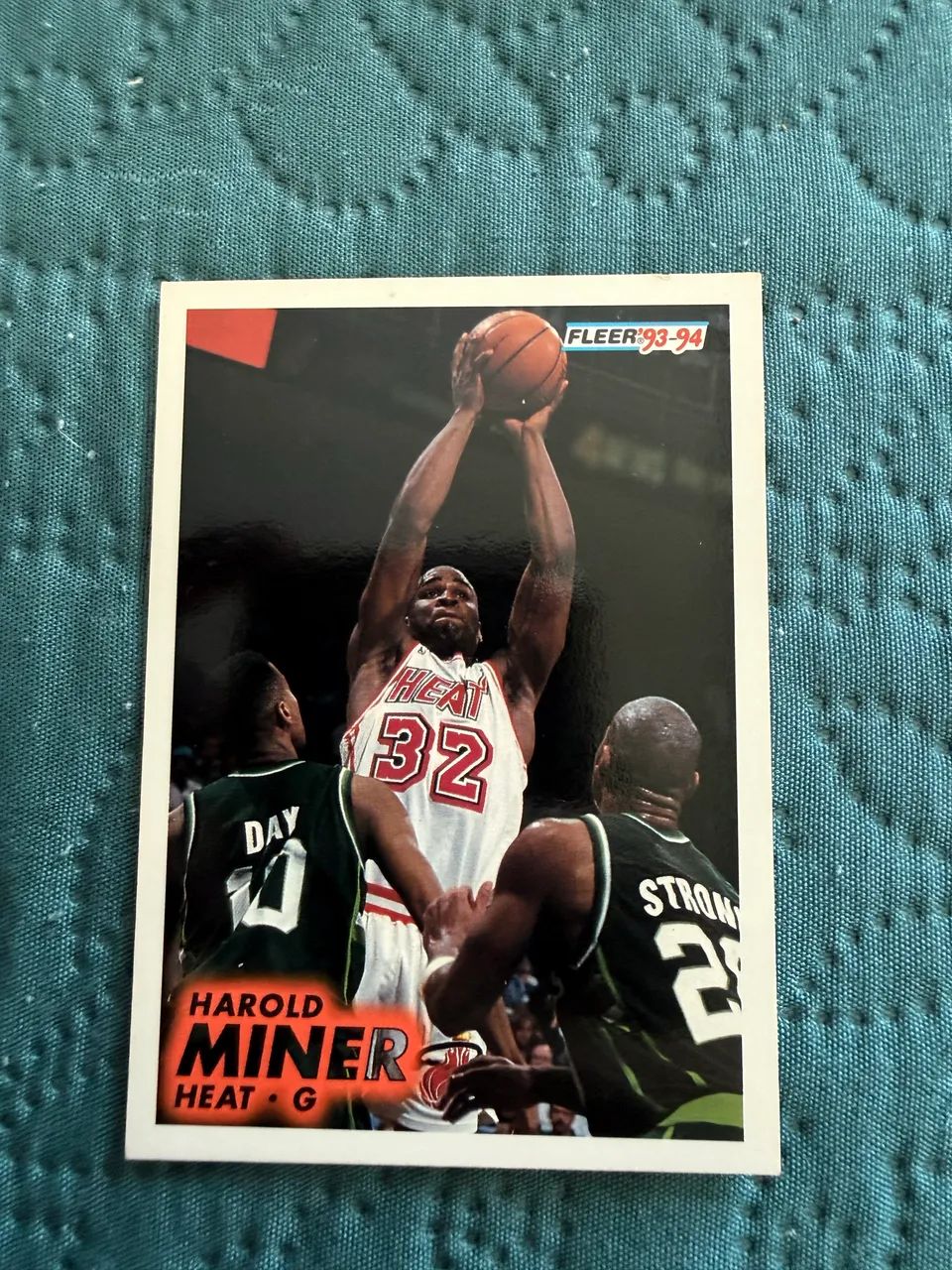 Harold Miner Fleer 1993-94 #108 Miami Heat