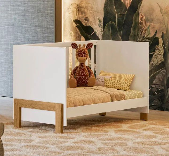 Berço 3 em 1 c/ colchão vira cama - Foto 2
