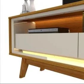 Conj. Painel Nobre e Rack Requinte c/ Led DIVIDIMOS EM ATÉ 10X SEM JUROS - Foto 3