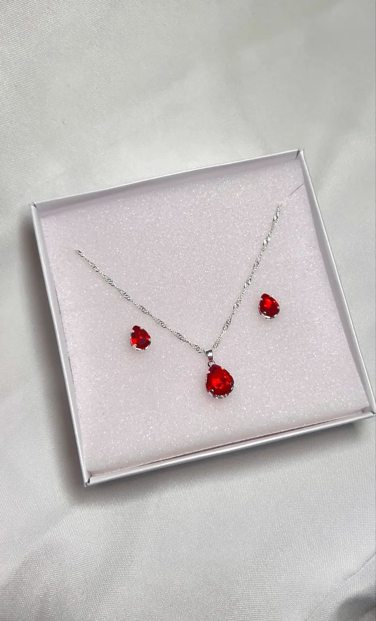 Conjunto Banhado a Prata 925