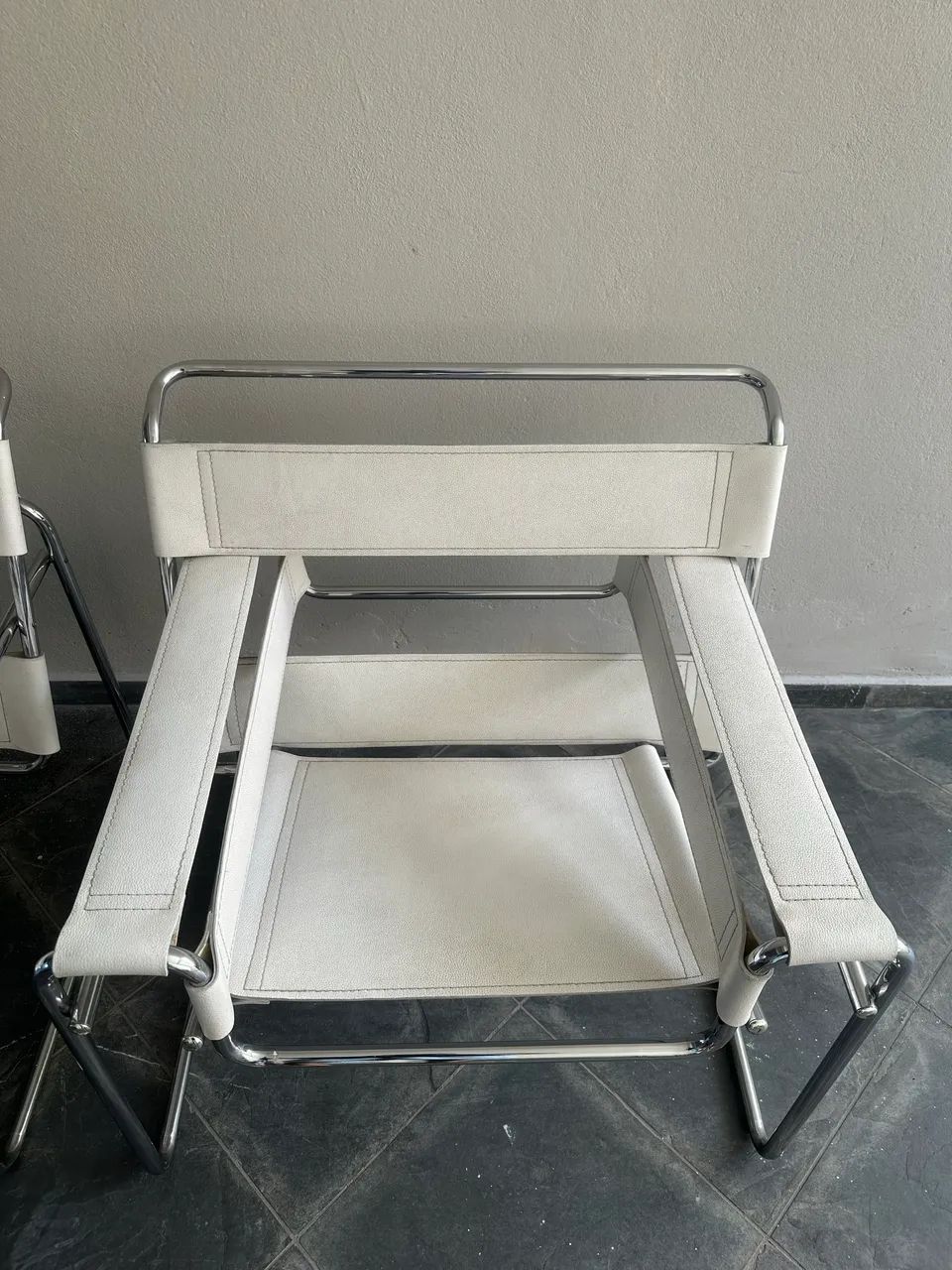 Par de Poltronas Wassily Marcel Breuer - Foto 4