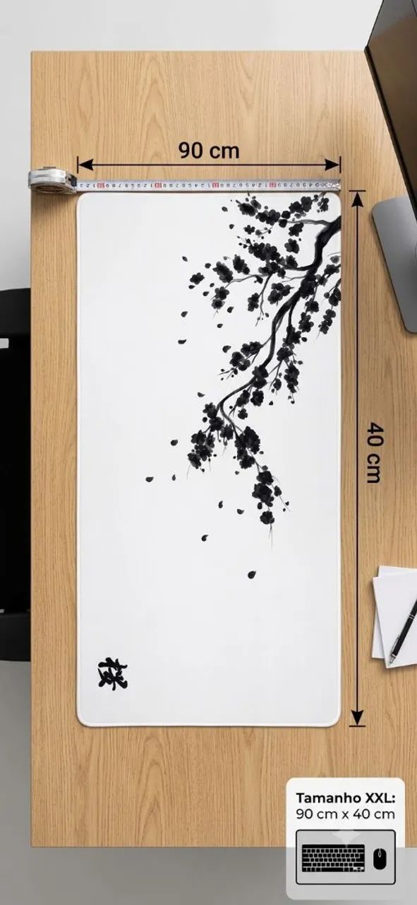 Mousepad XXL -BRANCO-Sakura (NOVO) - Foto 2