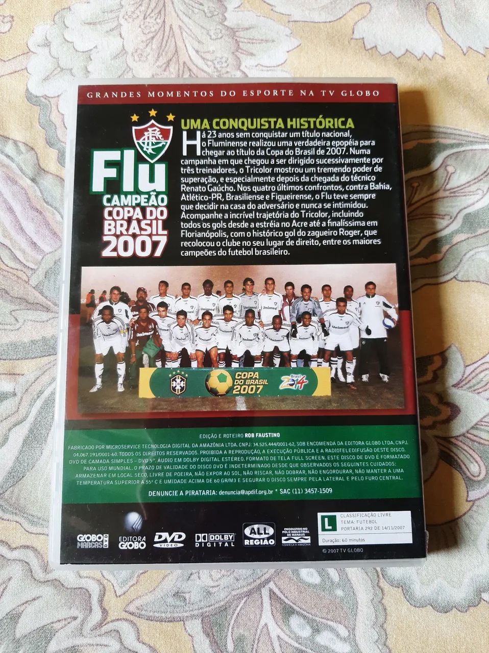 Dvd original Fluminense Copa do Brasil 2007 - Foto 2