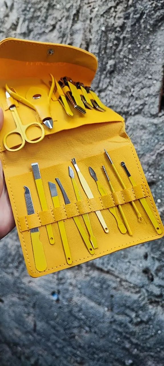 Kit com 16 peças/cortador de Unhas em aço  - Foto 2
