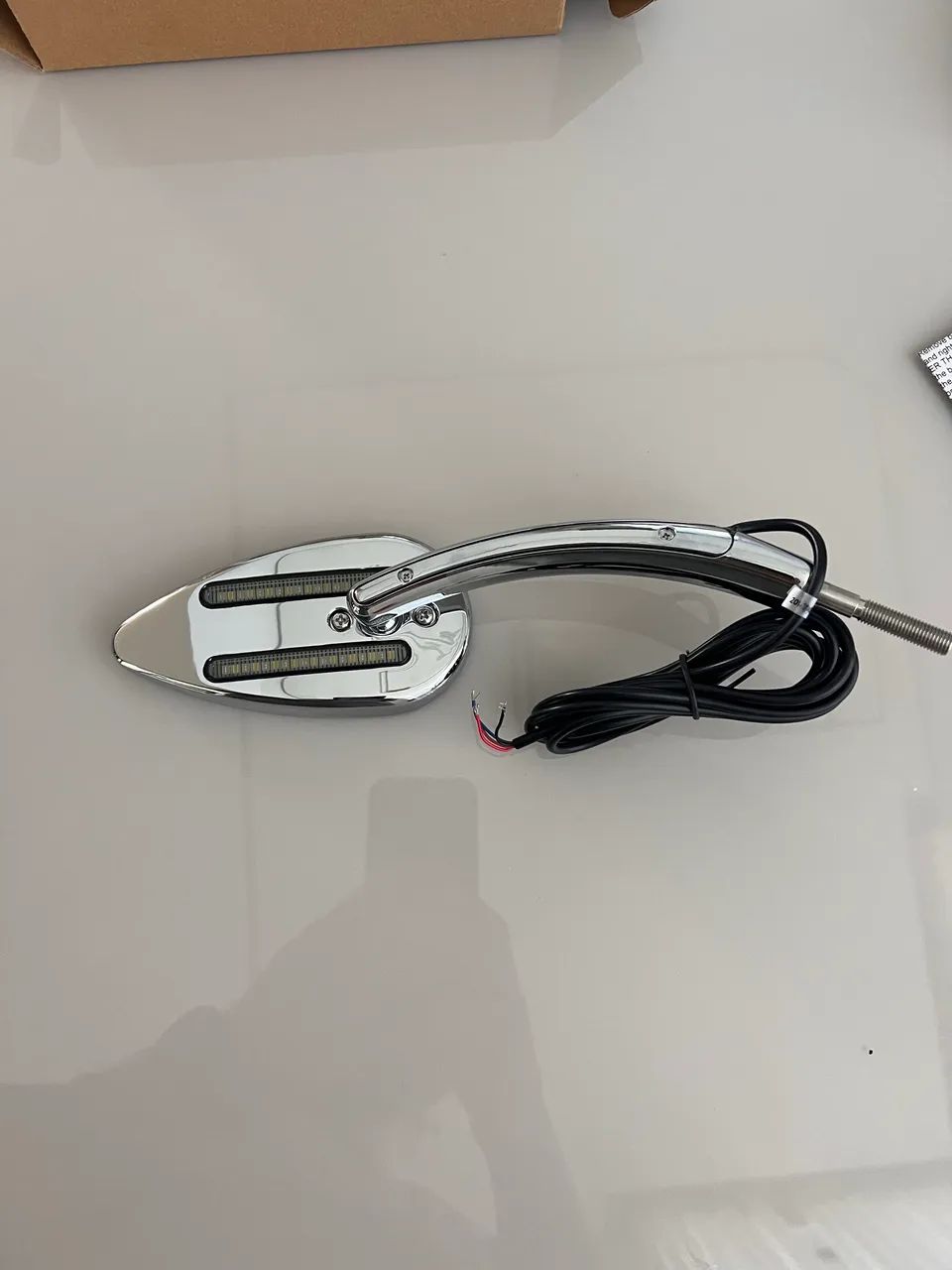 Retrovisor Cromado com seta integrada - Foto 3