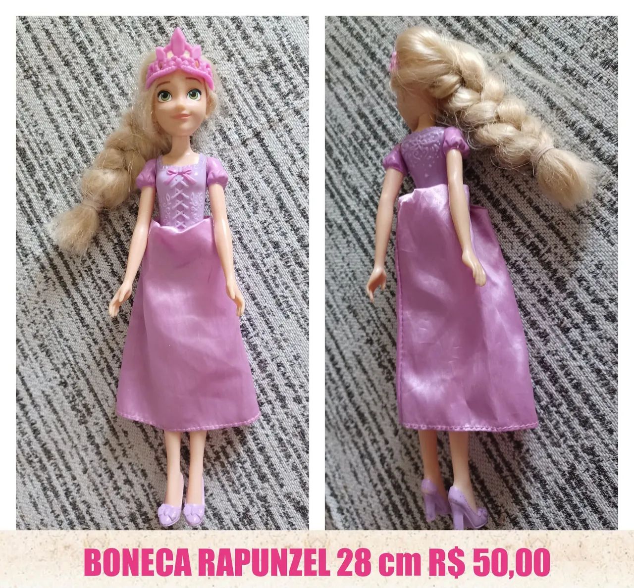 Boneca Rapunzel 28cm