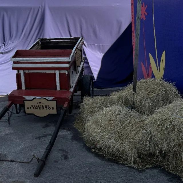 Carroça de madeira decoração - Foto 2
