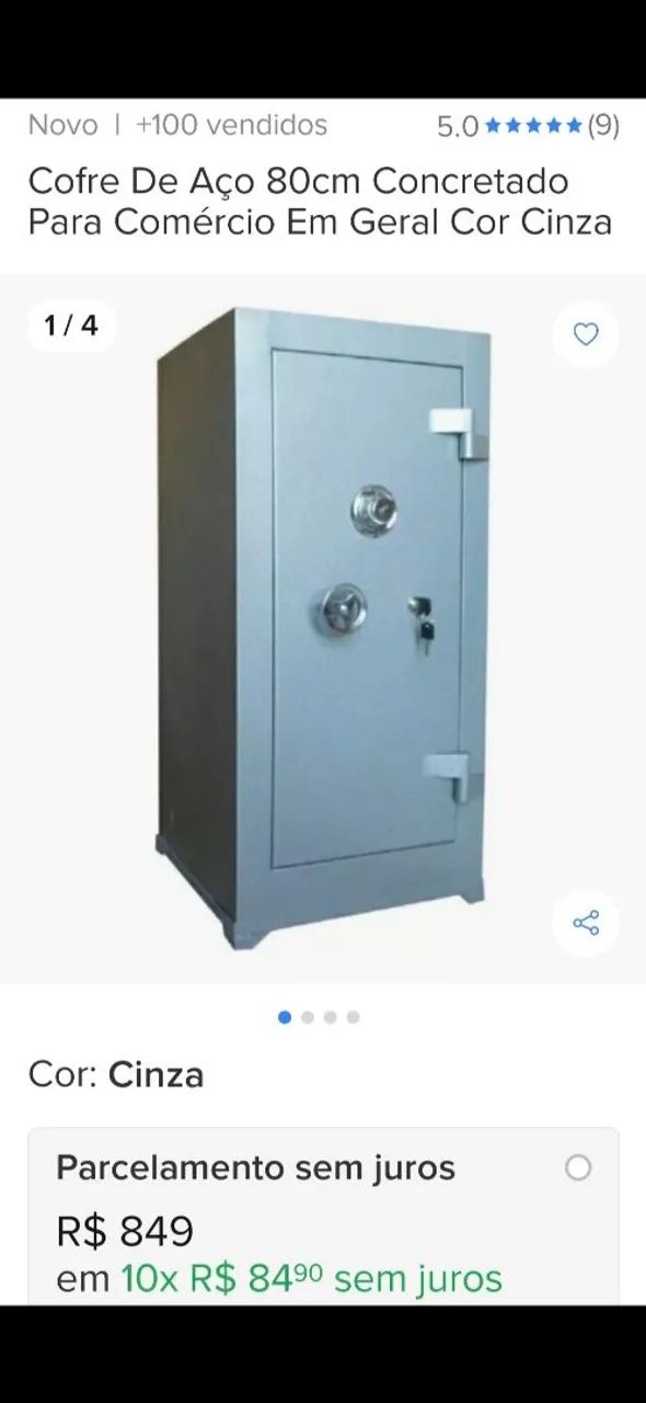 Vendo Cofre aço Reforçado  - Foto 2