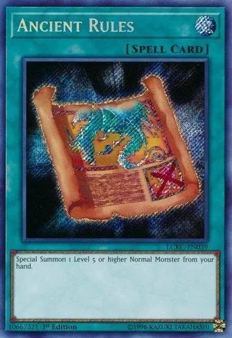 Yugioh!!! Ancient RulesLCKC-PT039 Secret Rare