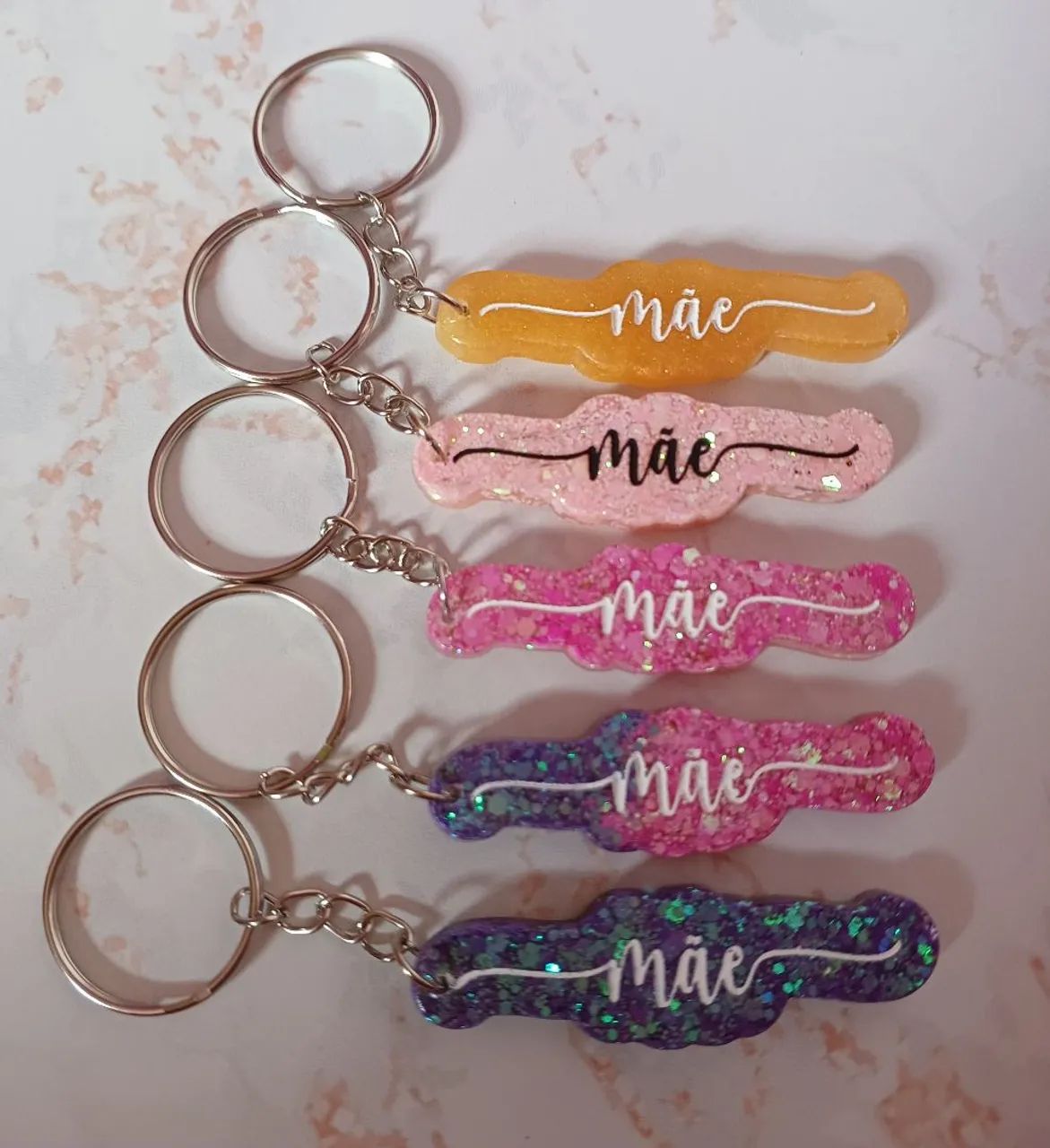 Kit 5 Chaveiros Mãe - Foto 3