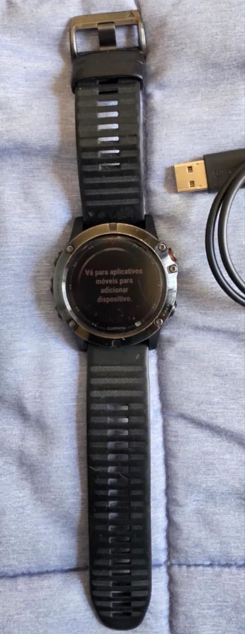 Relógio Garmin Felix 5x Caixa e cabo - Foto 3