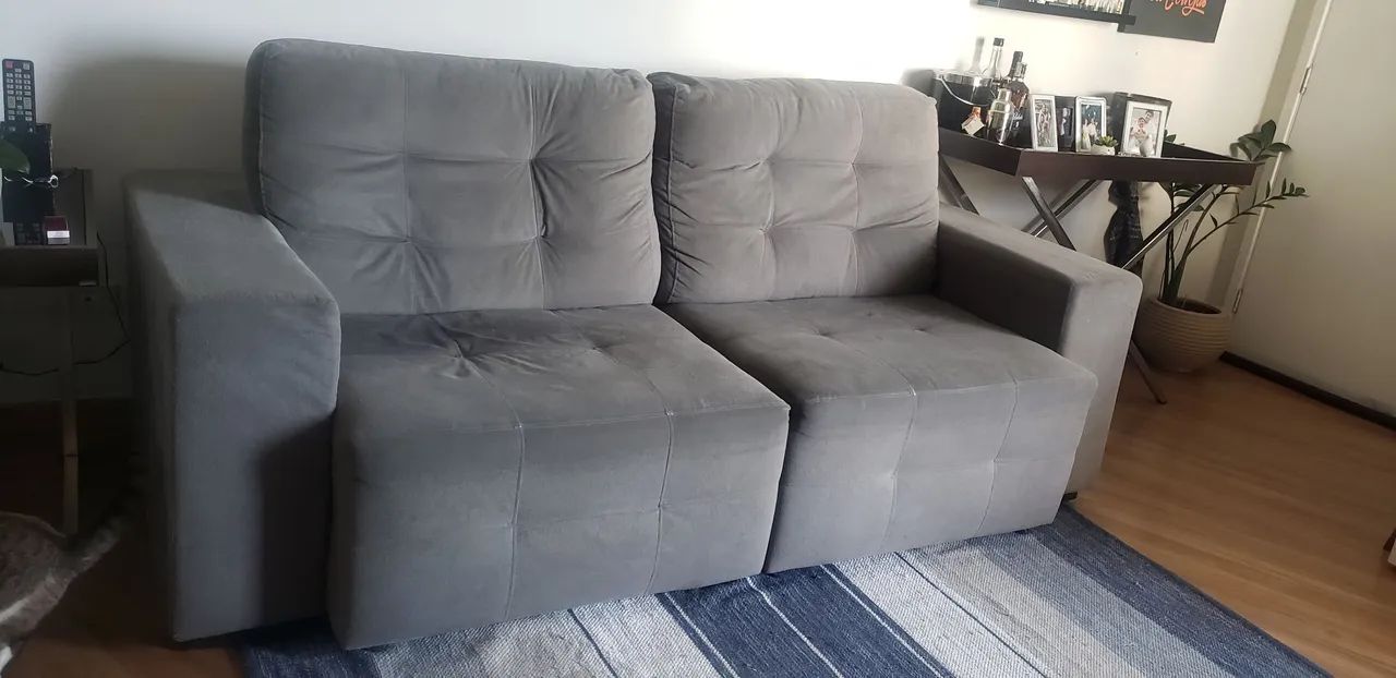 Sofá retrátil 3 lugares