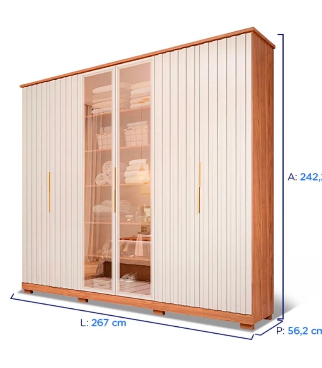 Guarda roupa 6 portas  - Foto 4