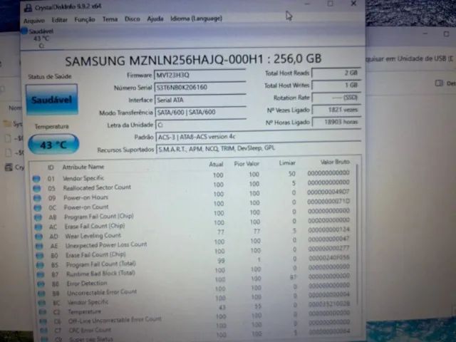 SSD M2 Samsung 256GB Windows 11 - Foto 2