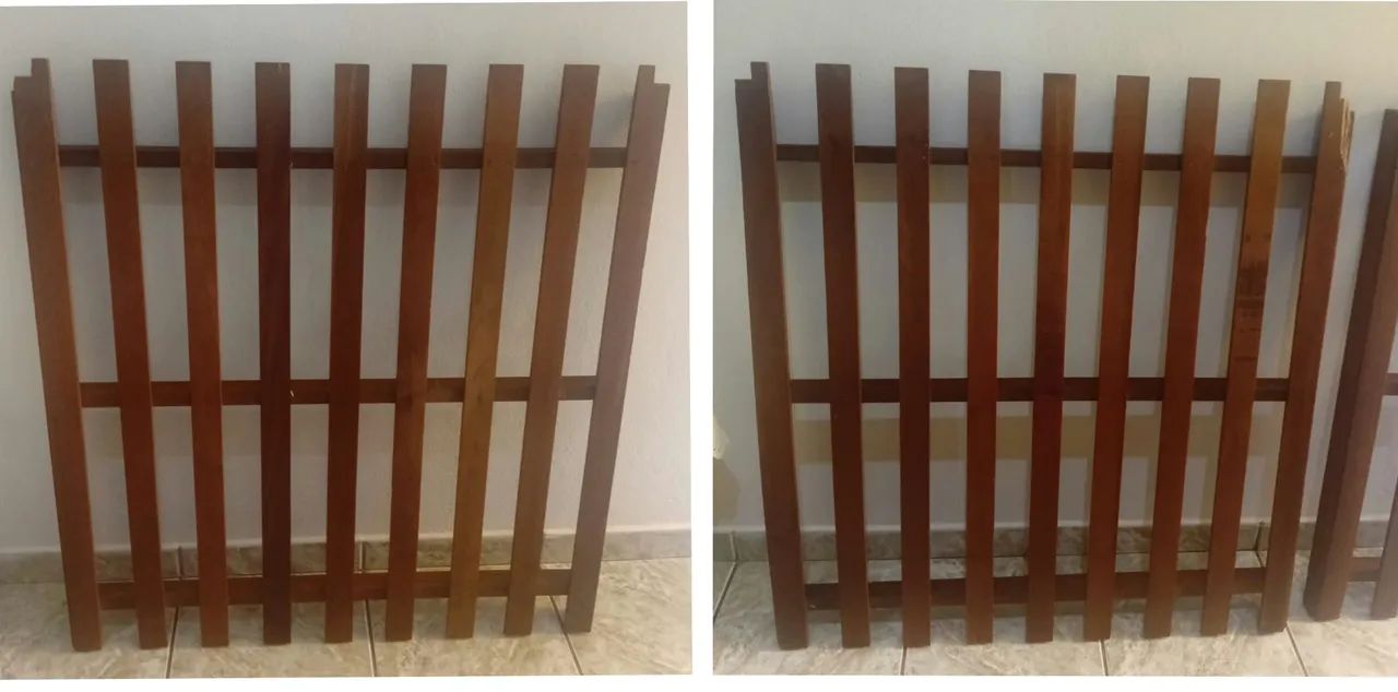 Cama Solteiro Mogno com colchão  - Foto 2