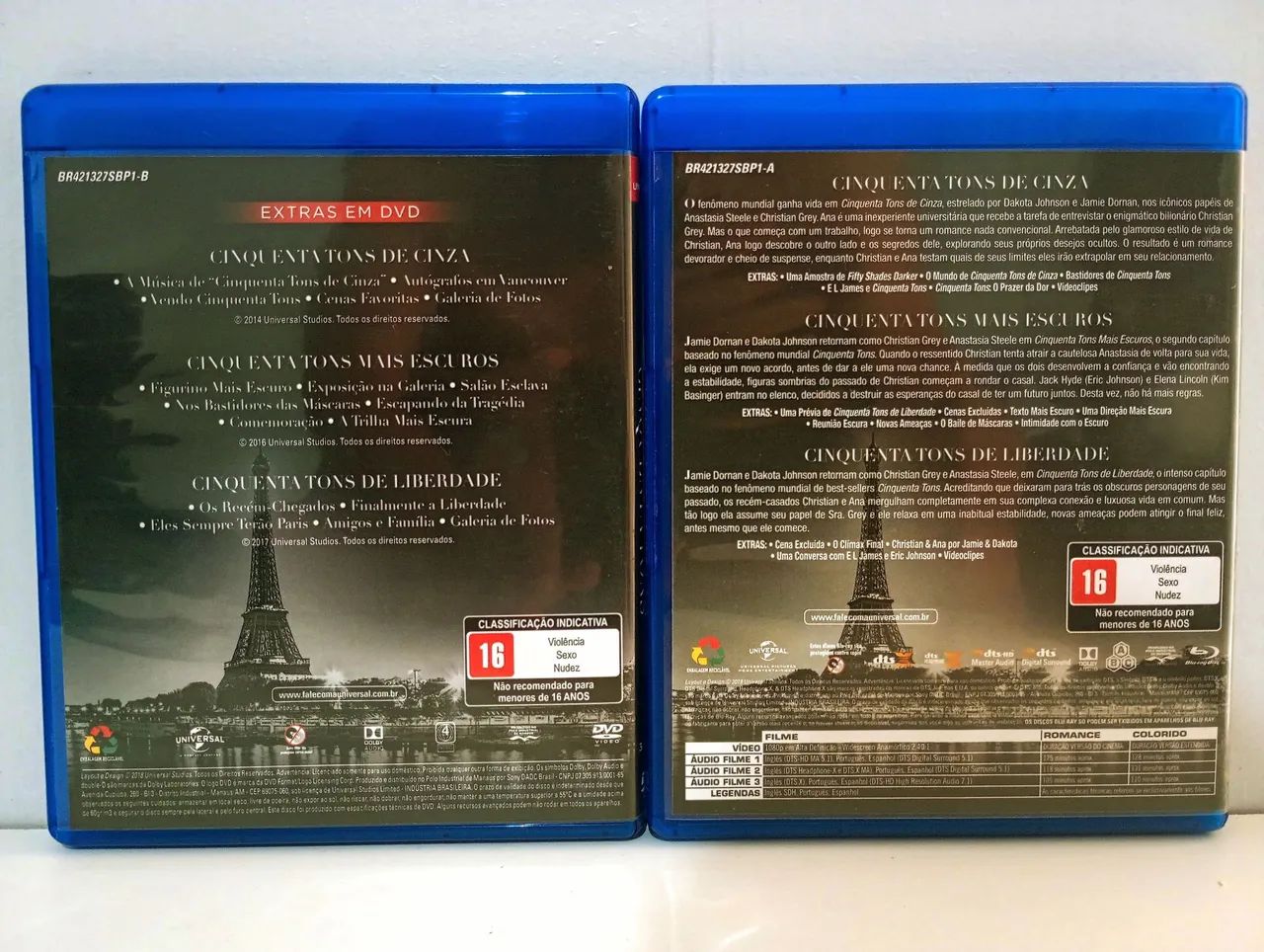 Blu-ray coleção completa cinquenta tons 6 discos. - Foto 4