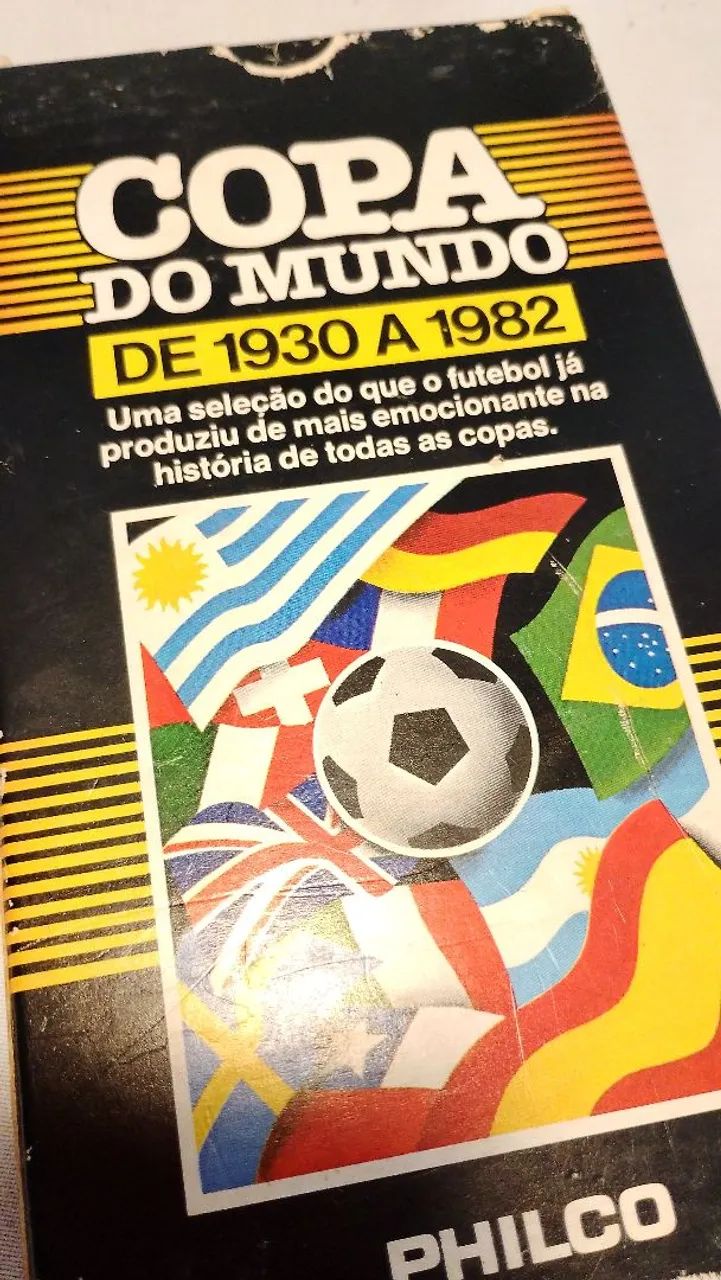 Copa do mundo 1930-1982 VHS anos 80 antigo Philco  - Foto 2