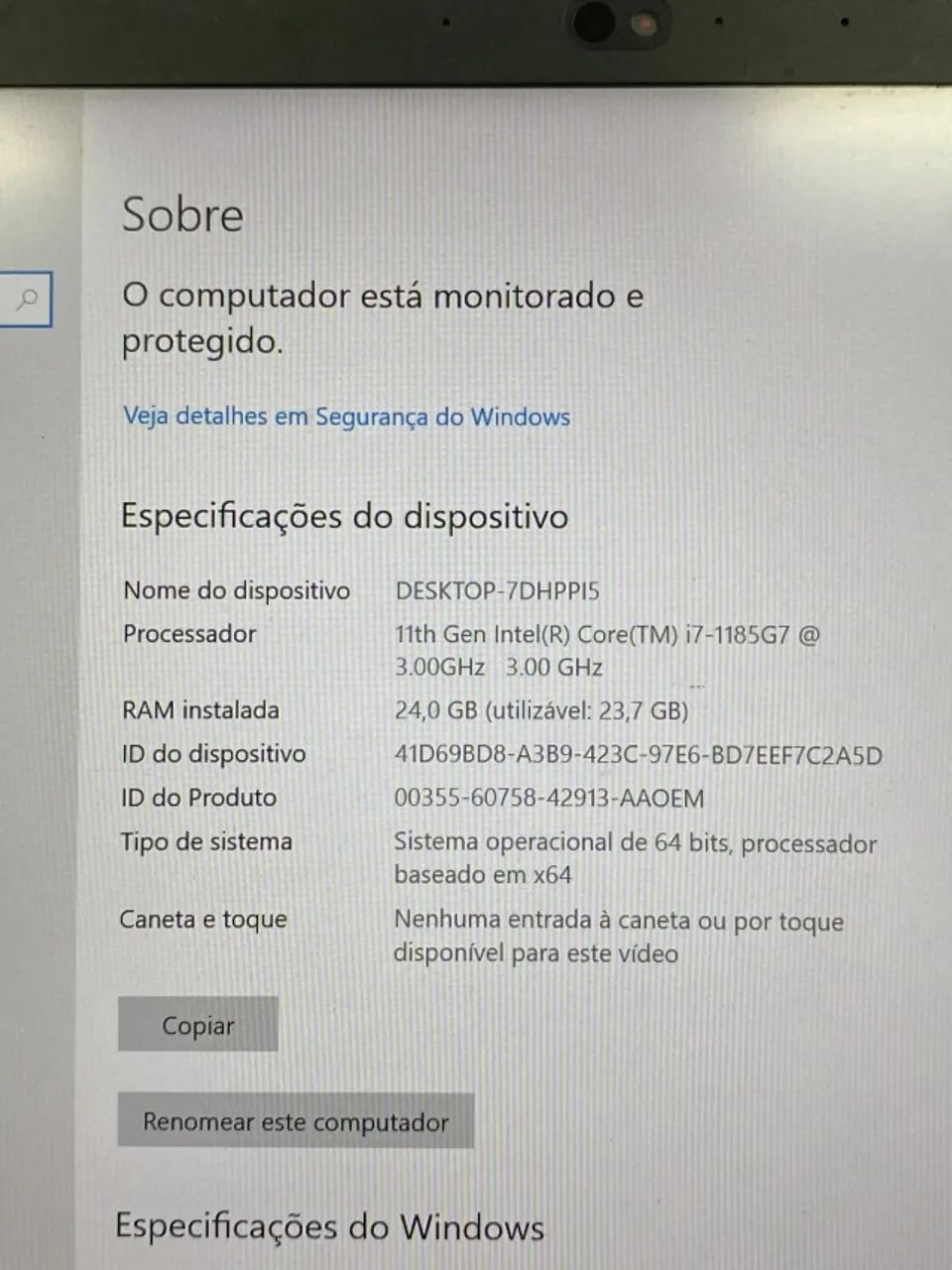 NOTEBOOK THINKPAD I7 11 GEN 24 GB RAM - Foto 4