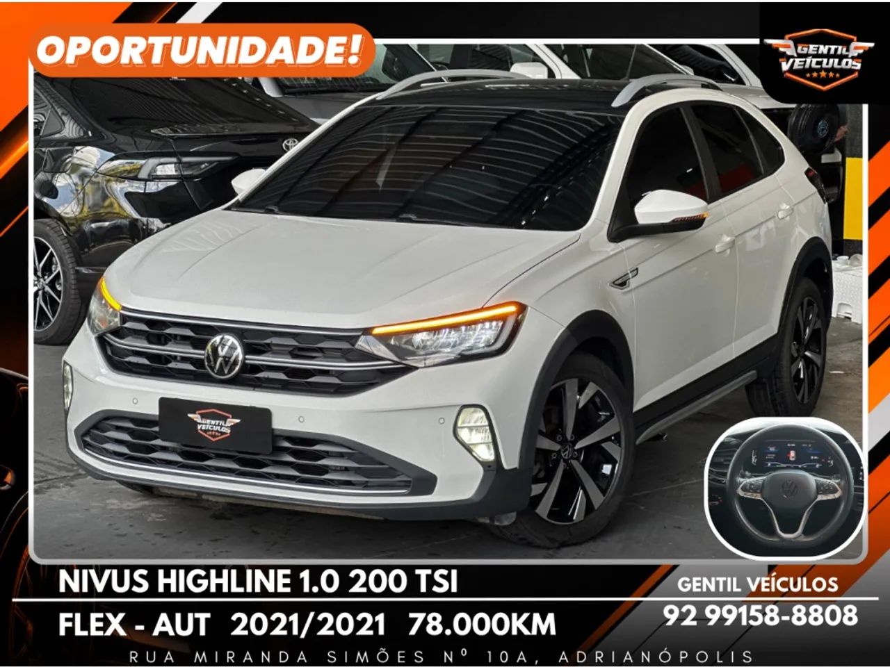 Volkswagen Nivus Highline 1.0 200 TSI Flex AUT 2021