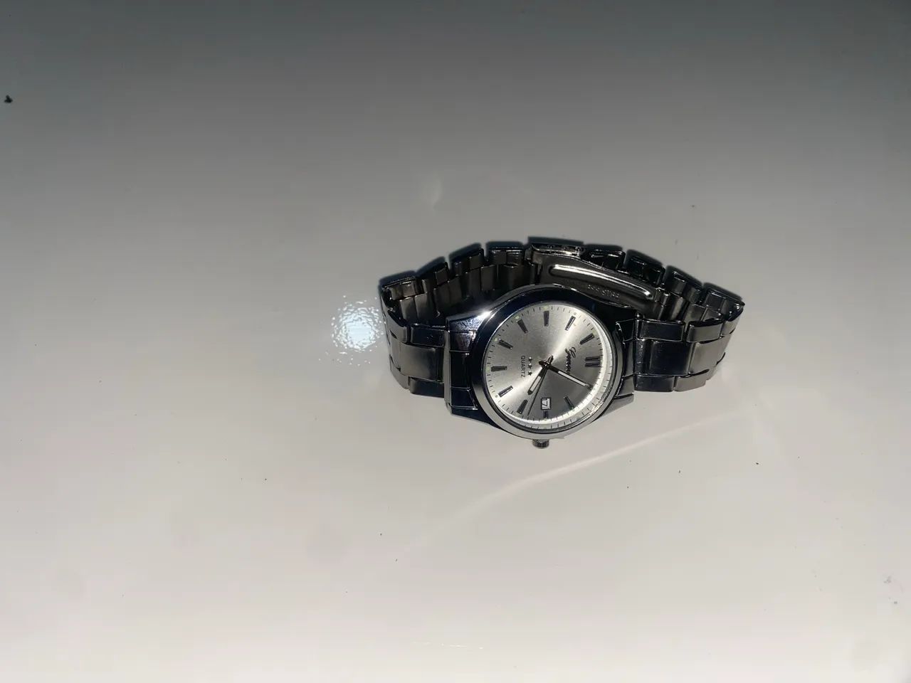 Relógio Masculino Prata QUARTZ - Foto 2