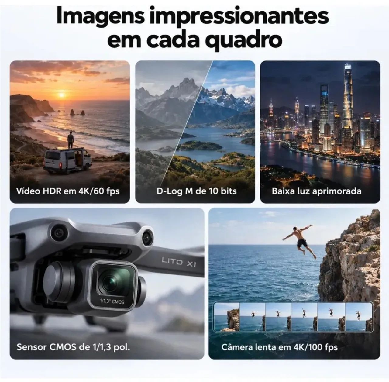 Drone DJI Lito X1 combo rádio com tela LACRADO com invoice  PROMOÇÃO  - Foto 3