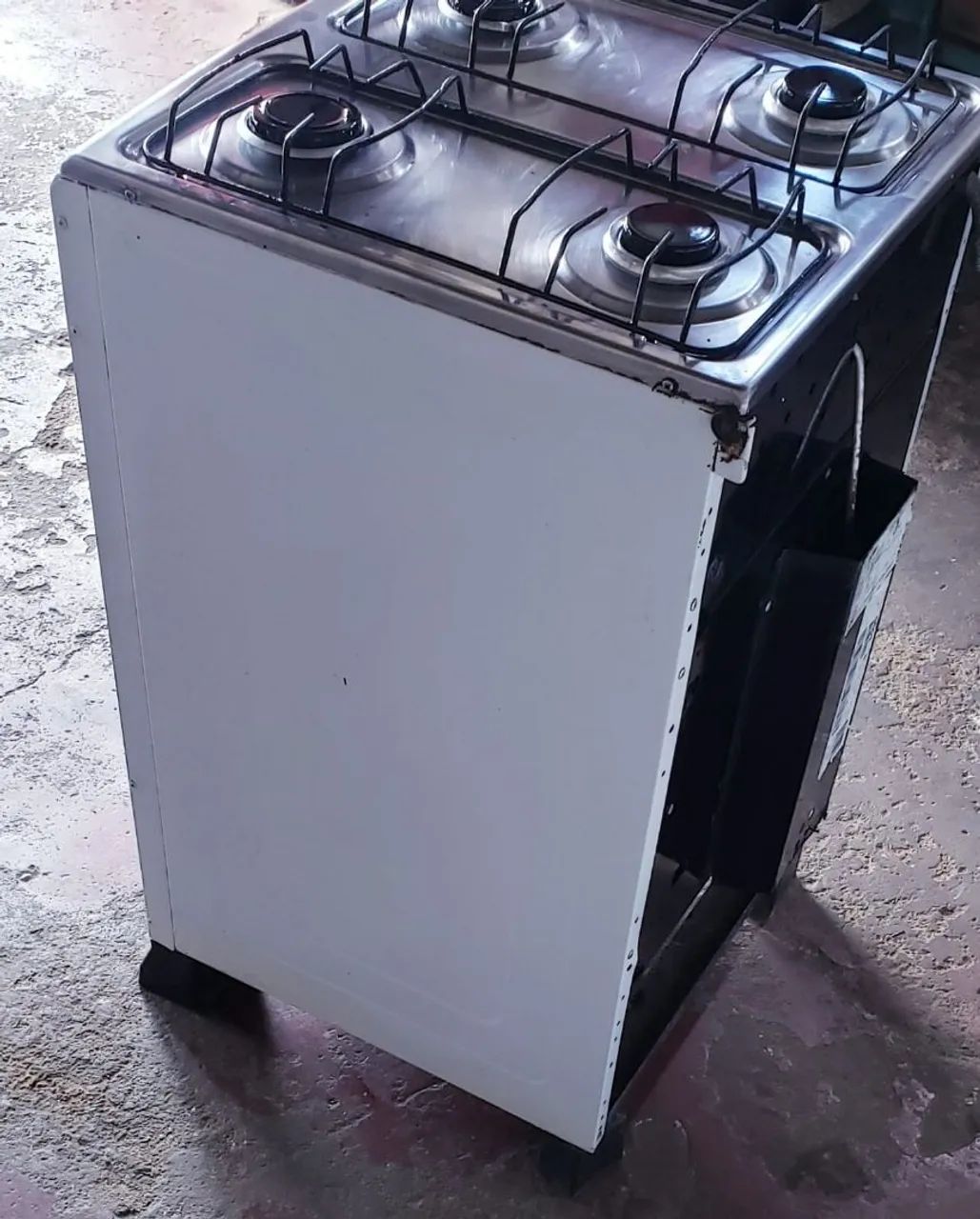 Fogão 4bcs branco.... tudo funcionando perfeitamente  - Foto 4