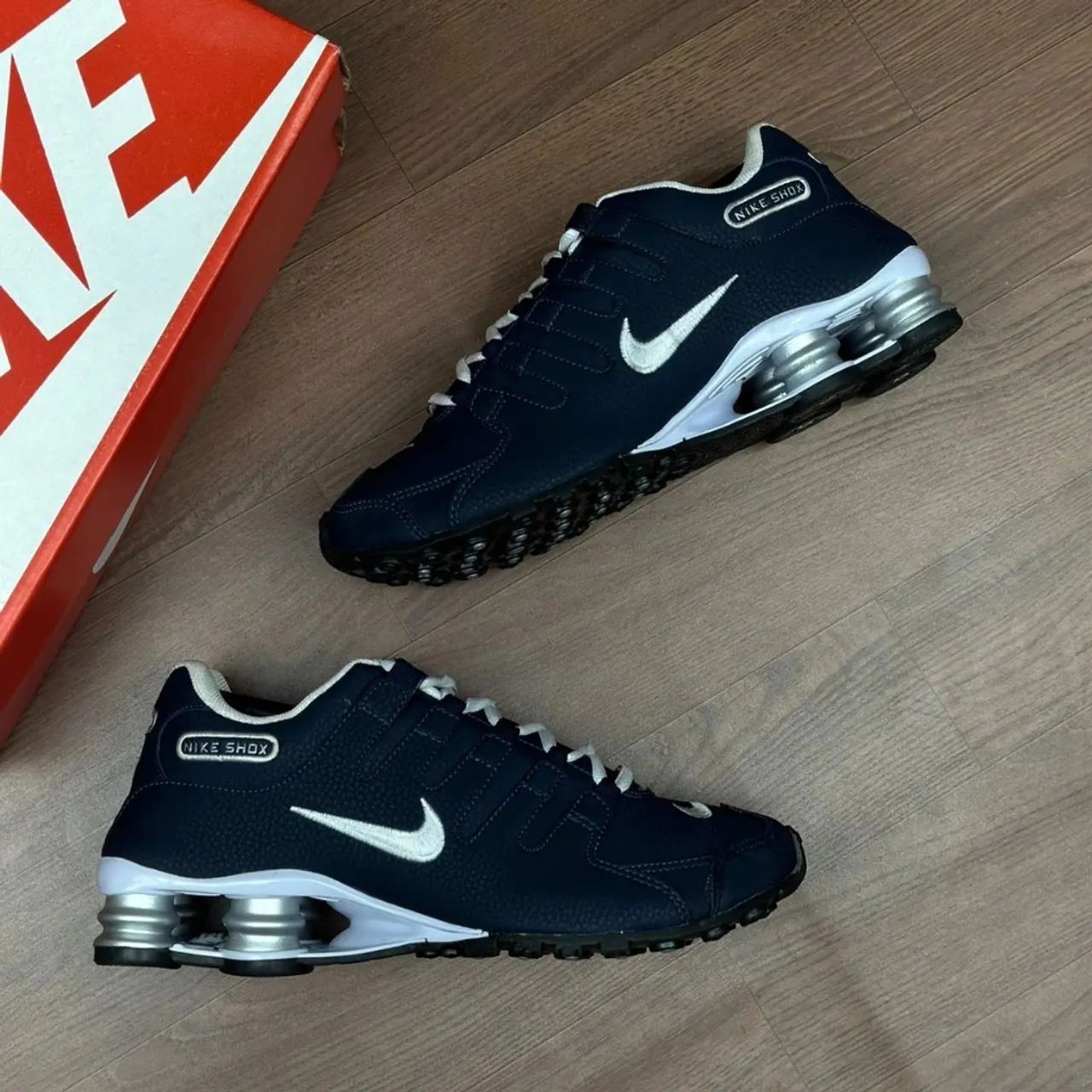 Masculino Nike Nike Shox Nz Azul Men's Nike Shox NZ-Midnight Navy