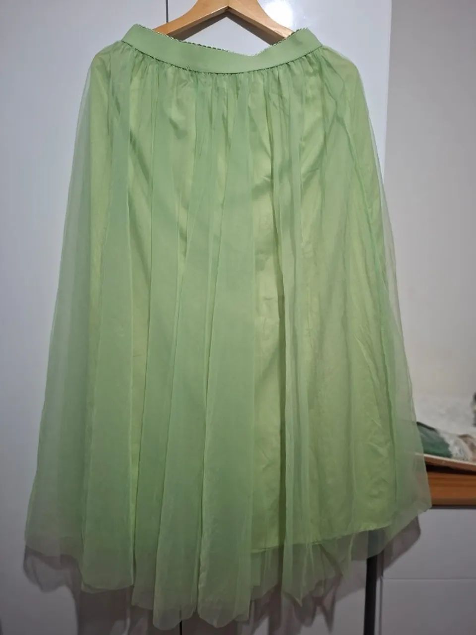 Saia com Tule Verde