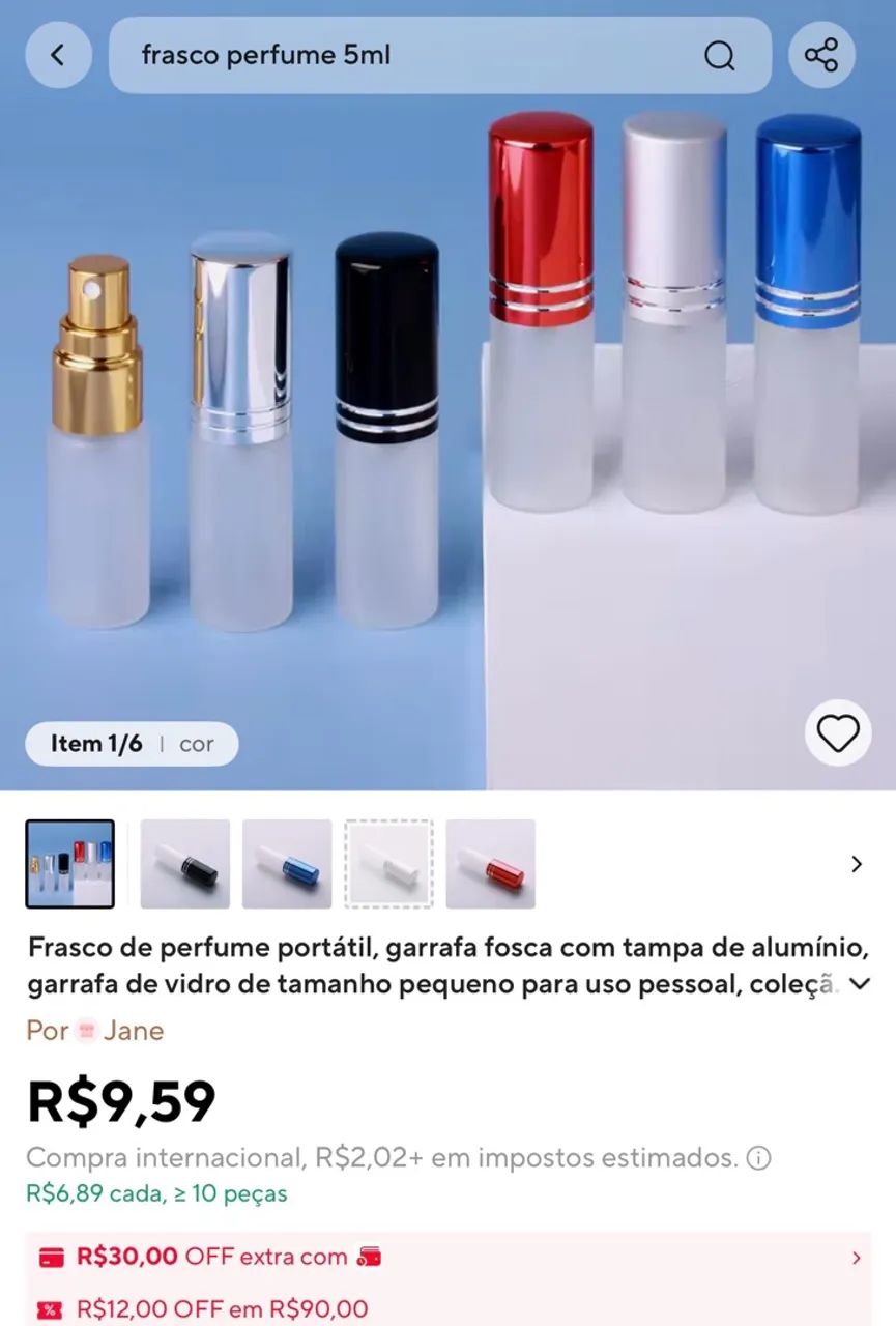 Frasco de perfume portátil Decant - Foto 3