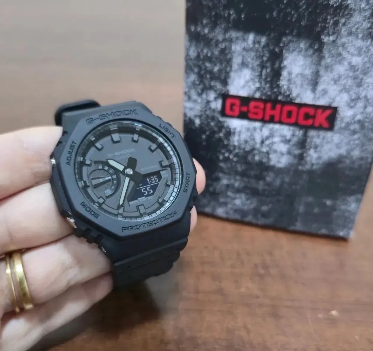 Relógio Casio G-Shock Masculino Carbon GA-2100-1A1DR Preto 4.8 | - Foto 2