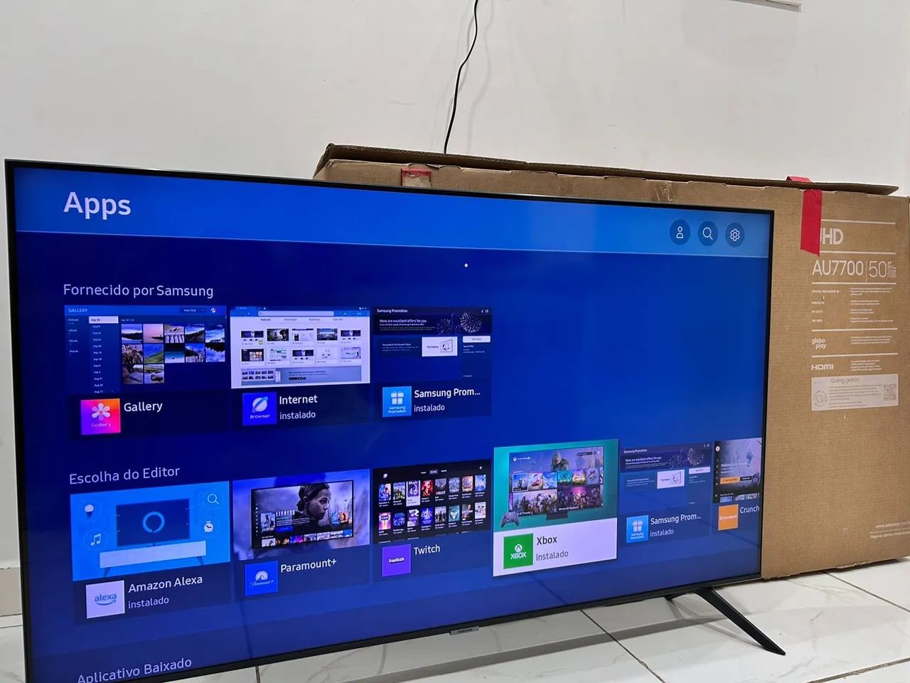 Tv 50 samsung Crystal uhd 4k com caixa e NF (entrego)